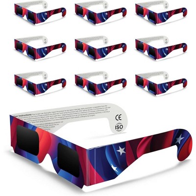 Solar Eclipse Glasses 10 Pack - 2024 Ce And Iso Certified 2024 American ...