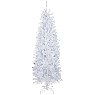 Northlight 6.5’ Pre-lit Slim Geneva White Spruce Artificial Christmas ...