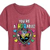 Women's - Marvel - Thor Valentine You're Athorable Short Sleeve Graphic T-Shirt - 2 of 4