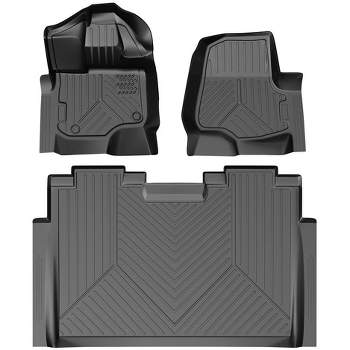 TPE Floor Mats Compatible with Ford F150, Custom Fit Floor Liners for 2015-2023 Ford F-150 Super Crew Cab