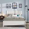 NicBex Queen Platform Bed Frame with Wood Headboard and Footboard,LED Lights and Charging Station,No Box Spring Needed,Easy Assembly,White/Black/Brown - 2 of 4
