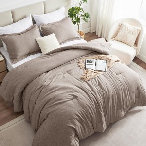 BAGOKIE 2/3 Pieces Comforter Bedding Set with Comforter and Pillow Shams - 1 of 4