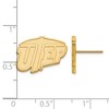 Black Bow Jewelry 10k Yellow Gold Texas at El Paso Miners NCAA Post Earrings - 2 of 3