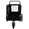 VASIP 2-in-1 Pet Trailer Bike and Pull-Behind Carrier ,Detachable Hitch & Towing Handle, All-Terrain Wheels for Cycling,Walking,Blue - 4 of 4