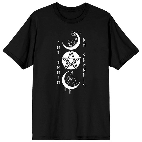 Halloween Two Moons With Pentagram And Elements 