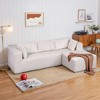 Luxurious 105" L-Shaped Cloud Sofa - Ultra Deep Modular Sectional with Plush Cushions, Perfect for Lounge & Family Room (Easy Assembly) - 2 of 4