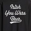 Men's - Instant Message - Irish You Were Beer Long Sleeve Graphic T-Shirt - 2 of 4