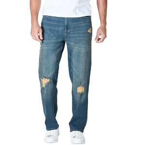 Liberty Blues by KingSize Men's Big & Tall Straight-Fit Stretch 5-Pocket Jeans - 1 of 4