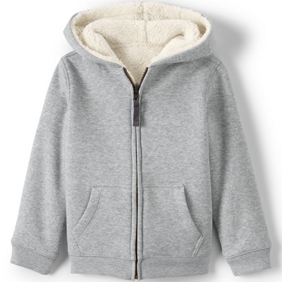 Lands' End Kids High Pile Lined Zip Hoodie