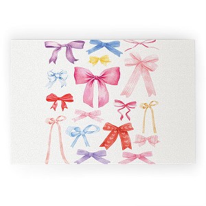 April Lane Art Cute Bows Ribbons Welcome Mat - Deny Designs - 1 of 3