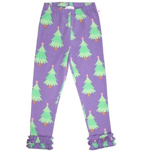 RuffleButts Girls Ruffle Leggings - 1 of 4