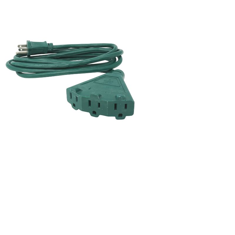 Woods 8&#39; Outdoor Extension Cord with Power Block Green, 2 of 3
