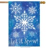 Briarwood Lane Winter House Flag 40x28 For Outdoor Snowflakes Seasonal House Flag Flag For Winter House Flag - 2 of 4