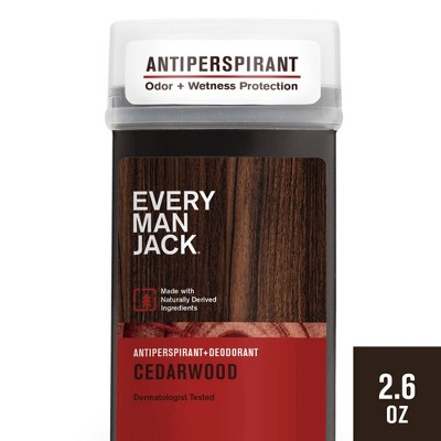 Image of Every Man Jack Cedarwood Men's Antiperspirant Deodorant - 2.6oz