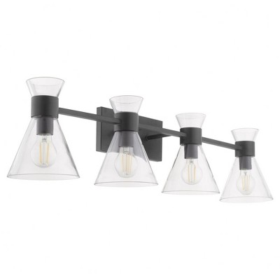 Quorum Lighting Beldar 4 - Light Vanity in  Matte Black