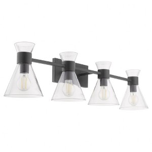 Quorum Lighting Beldar 4 - Light Vanity in  Matte Black - 1 of 3