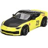 Nissan Z "LB-Nation Works" #23 Ikazuchi Yellow with Black Hood and Top Limited Edition 1/64 Diecast Model Car by Mini GT - 2 of 4