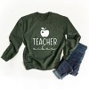 Simply Sage Market Teacher Vibes Cursive Apple Sweatshirt - 3 of 4