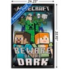 Trends International Minecraft - Beware Of The Dark Framed Wall Poster Prints - 3 of 4