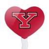 Youngstown State Primary Logo Heart Love Cupcake Picks Toppers Decoration Set of 6 - 2 of 4