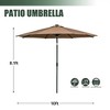 Ainfox 10ft Patio Umbrella  With 40 Led Lights - 4 of 4