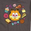 Men's - Garfield - Garfield Hearts Food Short Sleeve Graphic T-Shirt - 2 of 4