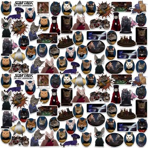 Star Trek: The Next Generation Cats 50ct Vinyl Large Deluxe Stickers Variety Pack - 1 of 4
