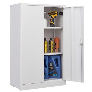 Metal Storage Cabinet with Doors Adjustable Shelves, Lockable Folding Filing Cabinet for Home Office School Garage, Large Capacity Cabinet - 1 of 4