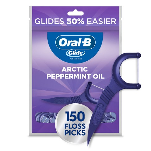 Oral-B Glide Arctic Peppermint Oil Dental Floss Picks Mint - image 1 of 4