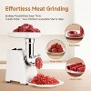 3-in-1 Meat Grinder Includes 3 plates (3/5/7mm), sausage kit & Kubbe, Crush 3lbs/min, One-touch Control, Reverse function, 300-2800W Meat Slicer - 2 of 4