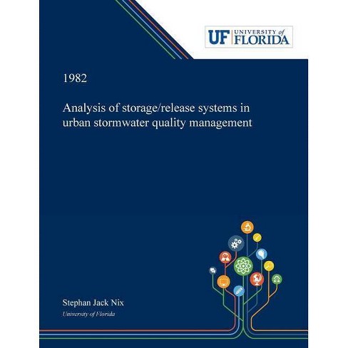 Analysis Of Storagerelease Systems In Urban Stormwater Quality Management By Stephan Nix Paperback - 