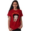 Women's Betty Boop Cartoon Cute Motivational Graphic T Shirt Tees Brisco Brands - 3 of 4