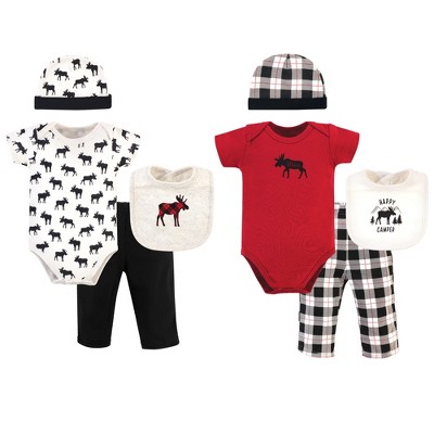 Hudson Baby Infant Boy Layette Boxed Giftset, Moose, 0-6 Months