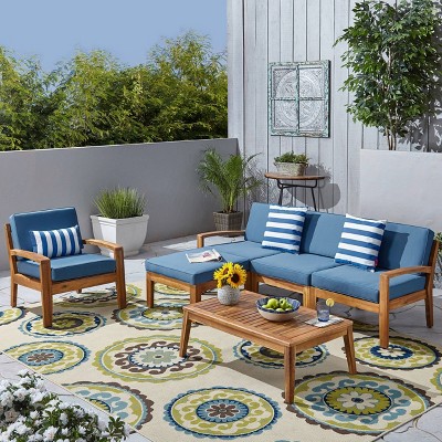 Grenada 6pc Acacia Wood Sofa Set - Christopher Knight Home