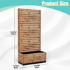 TOAOTBNBO Metal Raised Garden Bed with Trellis and Wheels, Metal Planter Box with Trellis, Garden Box for Climbing Plants, Flower - 2 of 4
