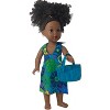Doll Clothes Superstore Handmade Bursts of Flowers Beach Dress with Bag for 18-Inch Girl Dolls - 2 of 4