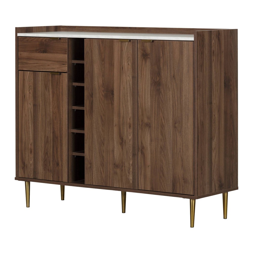 Hype 3-Door Buffet Server with Storage Walnut - South Shore