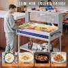 AMERLIFE Commercial Food Warmer Steam Table, Stainless Steel Electric Buffet Server with Lids & Food Tongs, Adjustable Temp Control, 110V - 3 of 4