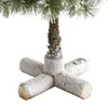 Nearly Natural 3-ft Flocked Artificial Christmas Tree Topiary with 50 Warm White LED Lights and Pine Cones - 4 of 4