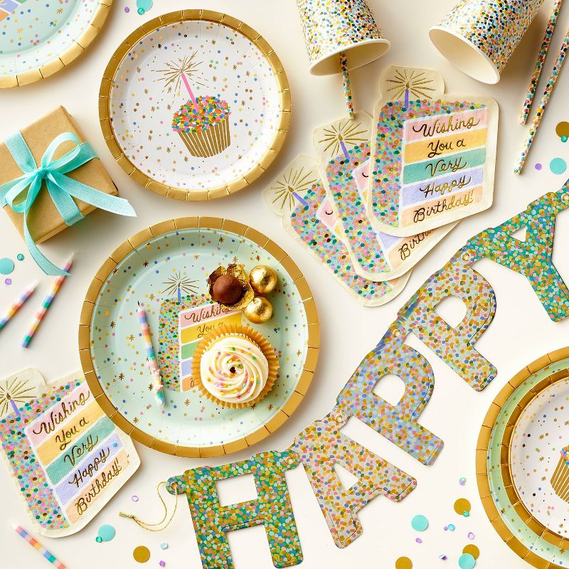 Rifle Paper Co. 10ct Birthday Cake Snack Plates, 2 of 4