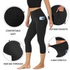 Leggings for Women with Pockets - High Waisted Tummy Control No See Through Workout Soft Yoga Pants - 4 of 4