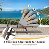 haise Lounge Chairs Set of 2 for Outside, Adjustable Position Outdoor PE Rattan Wicker Patio Pool Lounge Chair with Arm, Cushion, Pillow and Wheels - 3 of 4