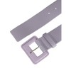 Allegra K Women's Plus Size Pure Adjustable Rectangle Buckle Wide Waist Belt for Dress 1 Pc - 2 of 4