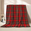 Lomsoe Super Soft Retro Red and Black Plaid Flannel Blanket- Perfect for Bed, Christmas Gift,Christmas Throw Blanket. - 2 of 4