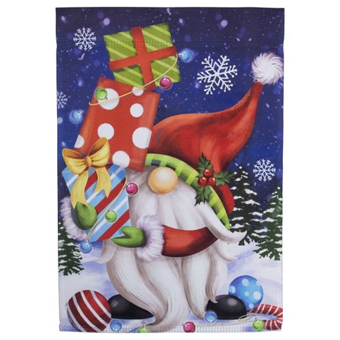 Northlight Santa Gnome Outdoor Christmas Garden Flag - 18