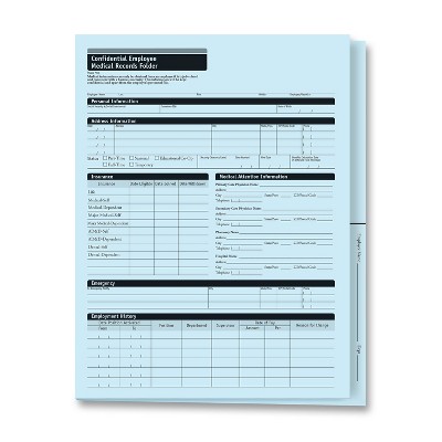 ComplyRight Expanded Confidential Employee Medical Records Folder Pack of 25 A3325