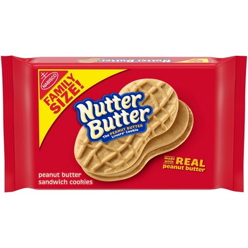 Nutter Butter Peanut Butter Sandwich Cookies - Family Size - 16oz - image 1 of 4