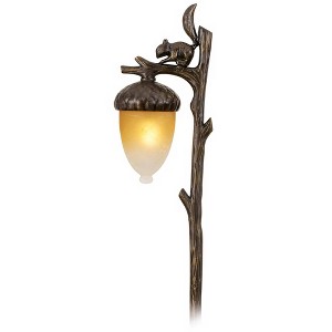 Hinkley Squirrel and Acorn 22" High Amber and Bronze Landscape Light - 1 of 2