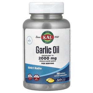 KAL Garlic Oil, 250 SoftGels - 1 of 4
