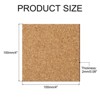 Unique Bargains Thickened Cork Self-Adhesive Kitchen Coasters for Tableware - 2 of 4